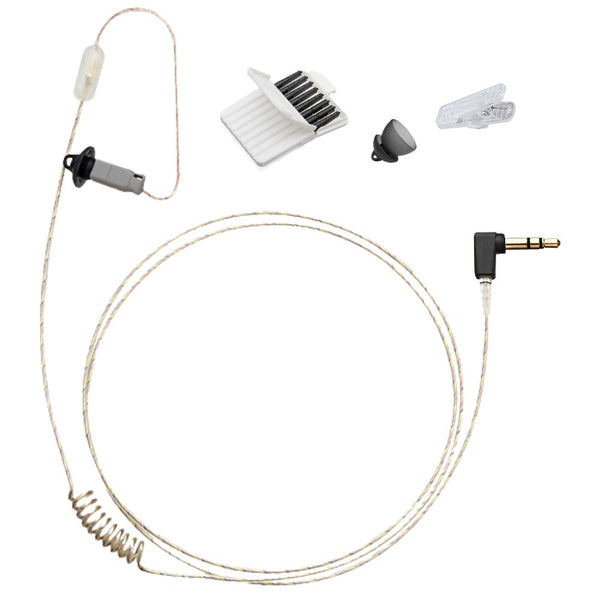 N-ear 360 Flexo - Covert Police Listen Only Earpiece, 3.5mm Connector, 22  Inch Cable, Tubeless, (RO-360F-22-3.5)
