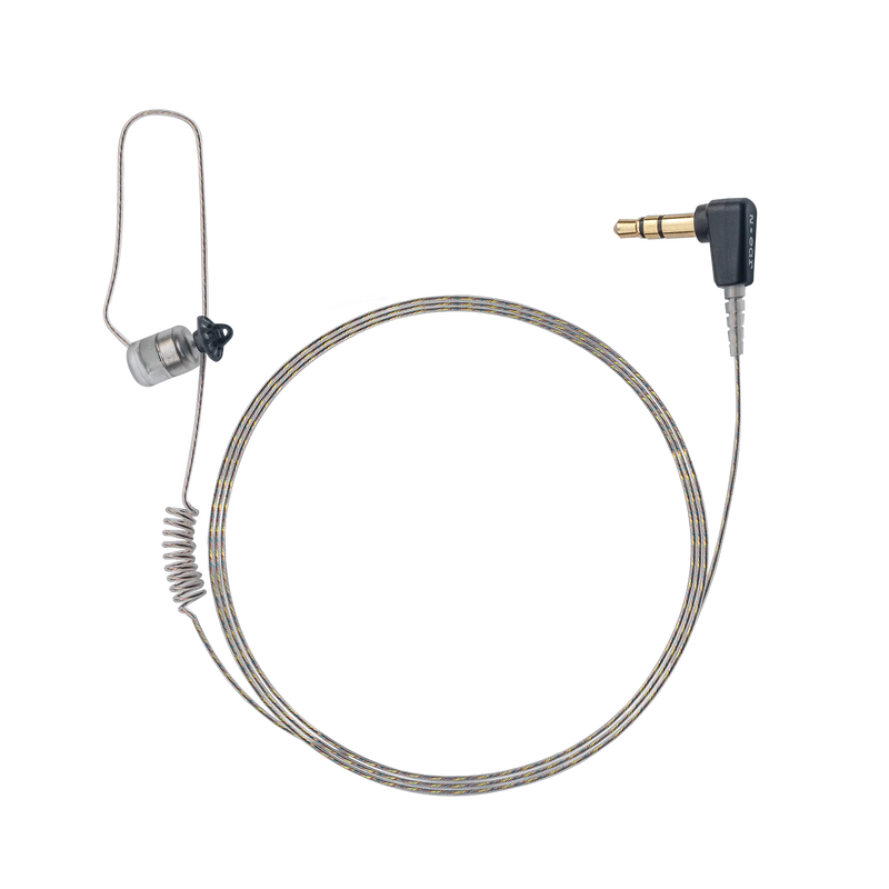N-ear 360 Flexo Dynamic Earpiece, 3.5mm Connector, 12 Inch Cable, Tubeless, (RO-360FD-12-3.5)