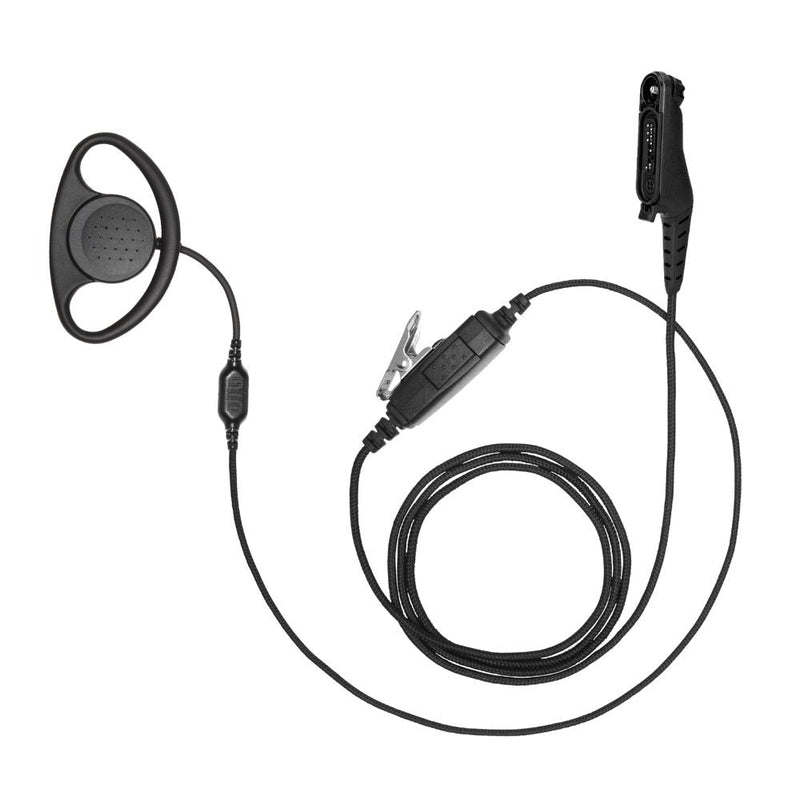 Motorola R7 D-Ring Earpiece, 1-Wire Microphone