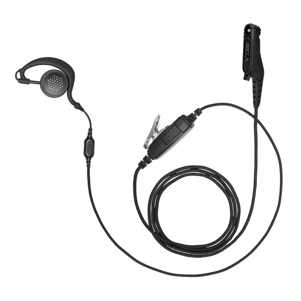 Motorola R7 Large Earhook Earpiece, 1-Wire Microphone