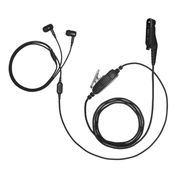 Motorola R7 Dual Earbud Earpiece, 1-Wire Microphone