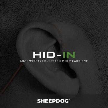 Impact HID-IN Covert Police Listen-Only Earpiece, Clear Cable