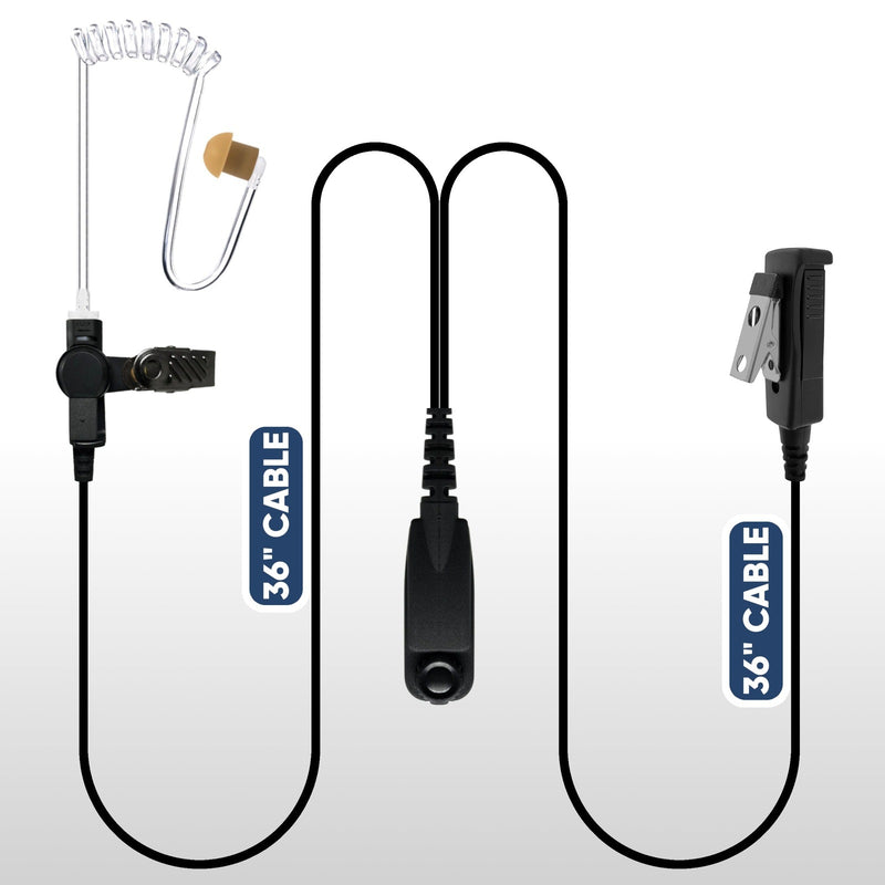 Pryme 2-Wire Mic Earpiece, Kenwood 2-Pin NX and TK
