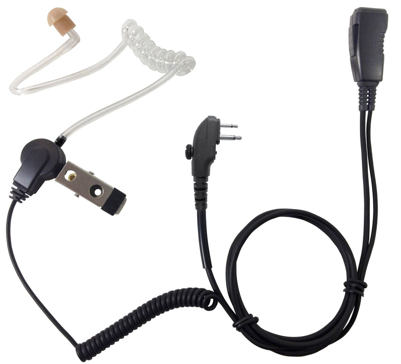 Pryme LMC-1AT-H3 Acoustic Tube Earpiece Mic, Hytera 2-Pin with Screw