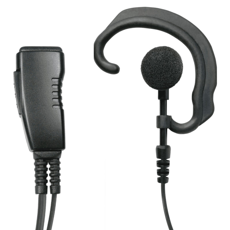 Pryme SPM-301EB 1-Wire Earhook Earpiece, Kenwood 2-Pin NX and TK