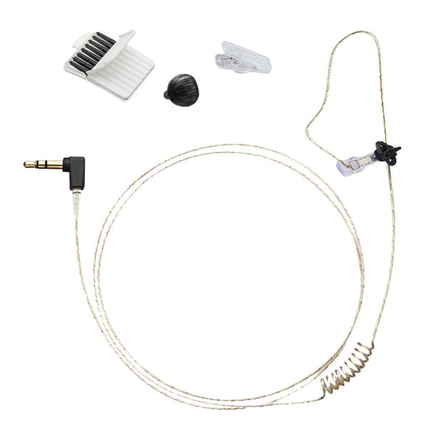 N-ear 360 Flexo - Police Listen Only Earpiece, 2.5mm Connector, 22 Inch Cable, Tubeless, (RO-360F-22-2.5)