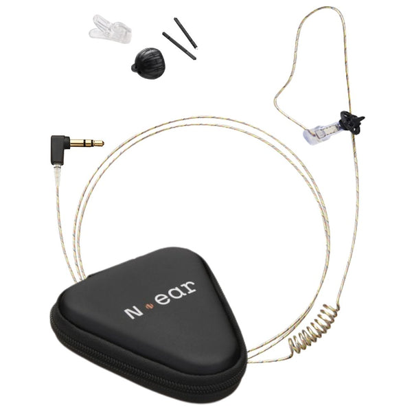 N-ear 360 Flexo - Police Listen Only Earpiece, 2.5mm Connector, 12 Inch Cable, Tubeless, (RO-360F-12-2.5)
