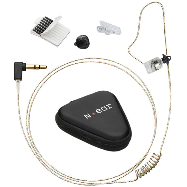 N-ear 360 Flexo Dynamic Earpiece, 2.5mm Connector, 22 Inch Cable, Tubeless, (RO-360FD-22-2.5)